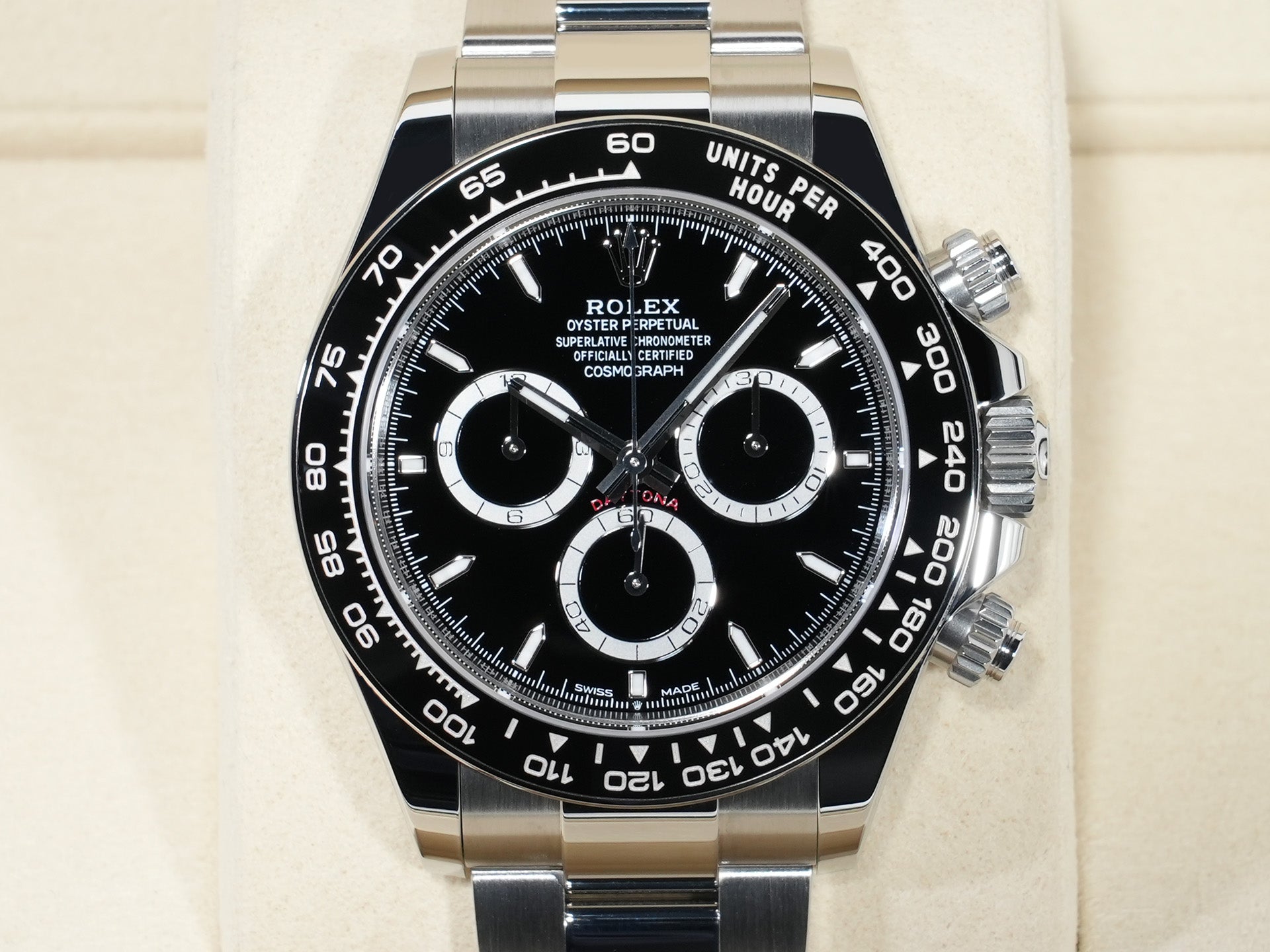 Rolex Daytona Ref. 126500LN Stainless Steel Black Dial Unused 78zzqipa