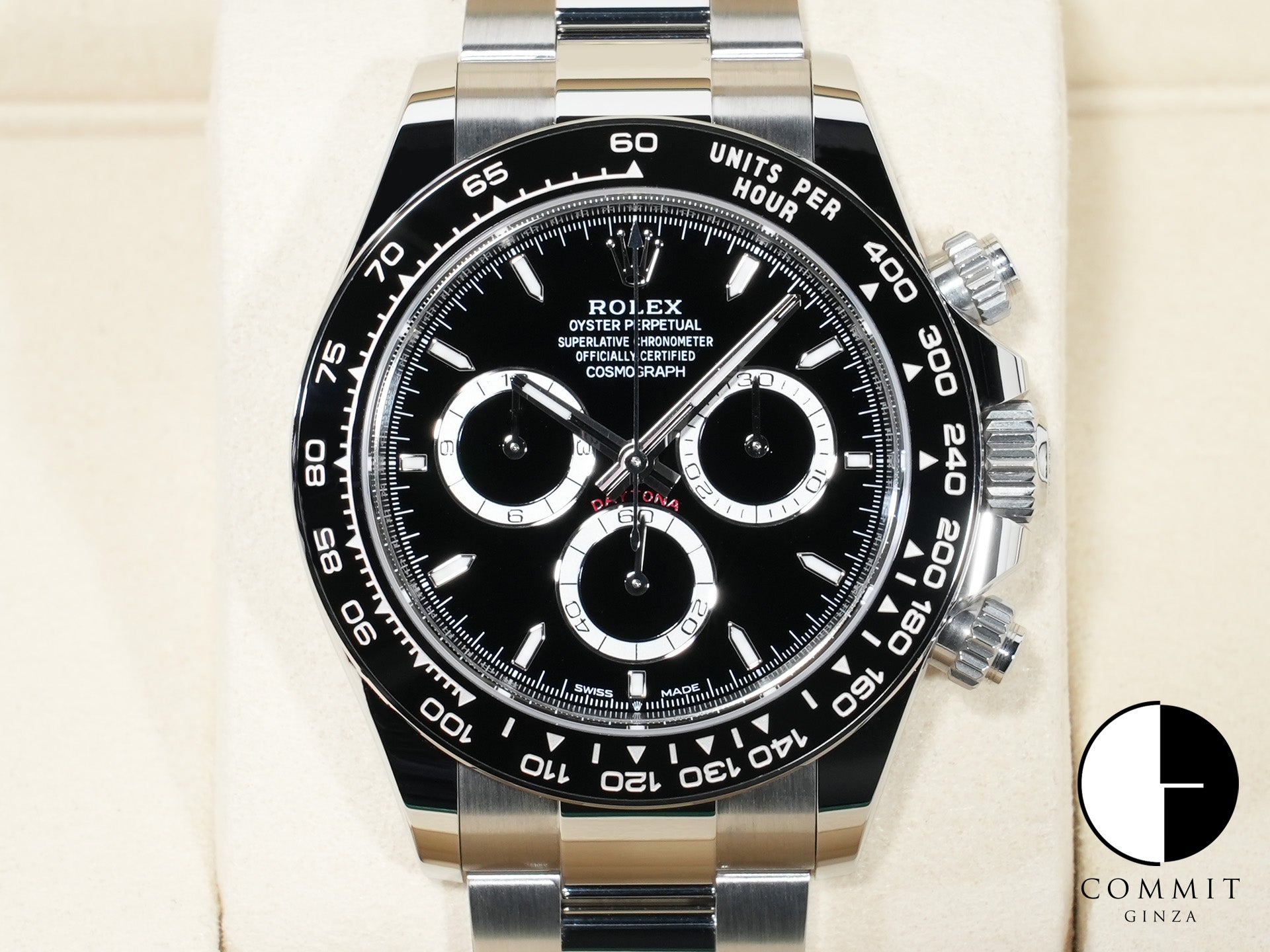 ロレックス デイトナ Ref.126500LN ステンレススチール ブラック文字盤 未使用 e6iihwku