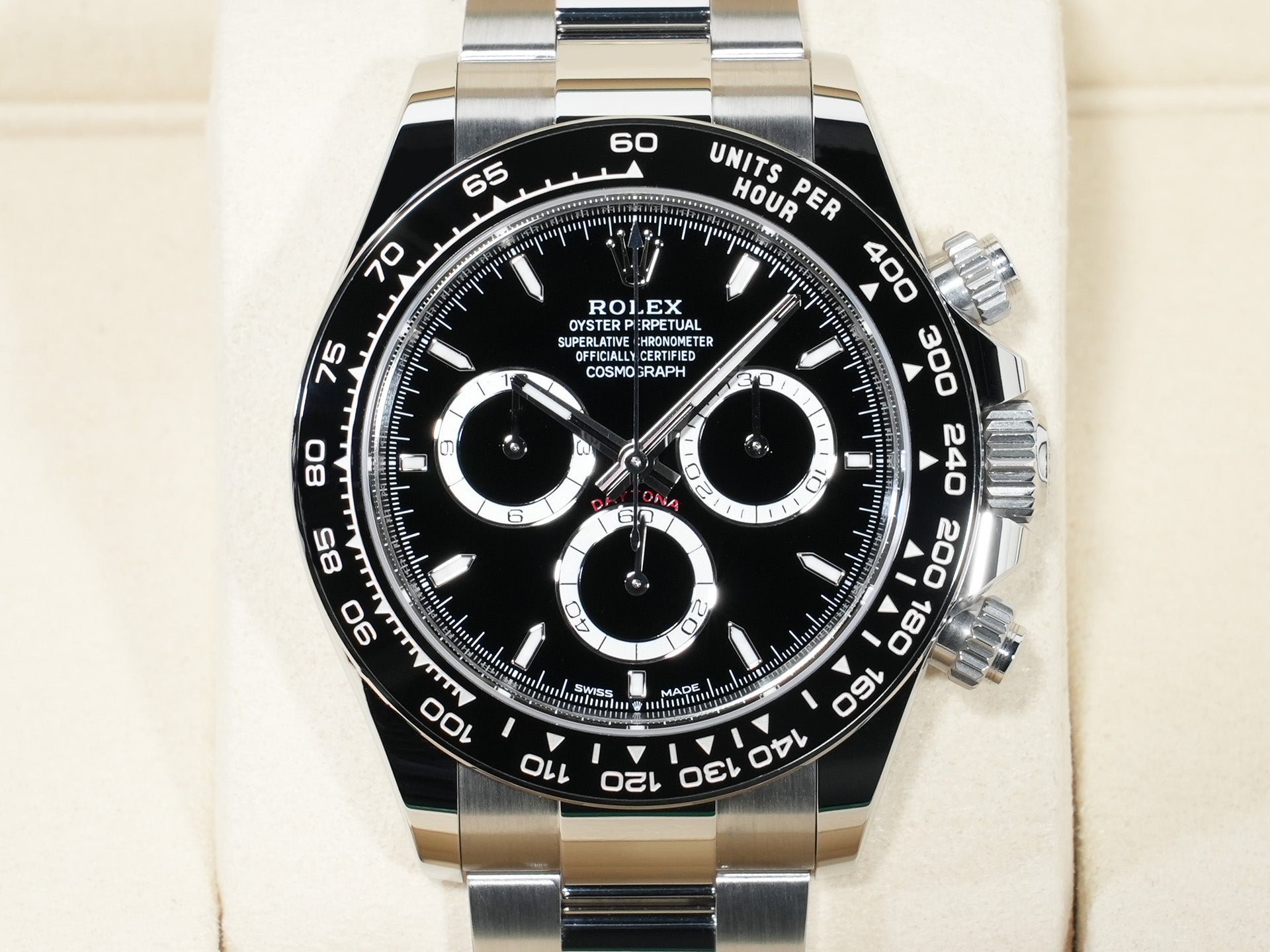 ロレックス デイトナ Ref.126500LN ステンレススチール ブラック文字盤 未使用 e6iihwku