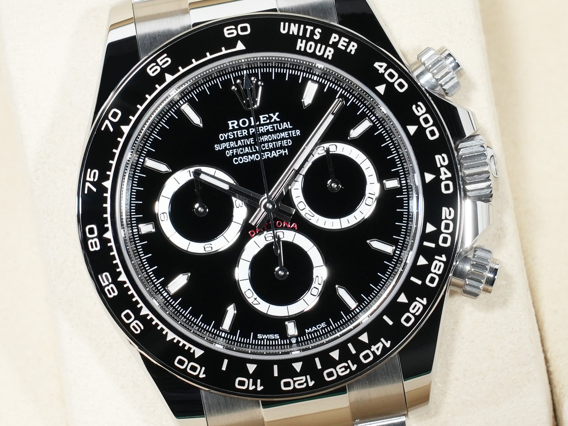 Rolex Daytona Ref. 126500LN Stainless Steel Black Dial Unused e6iihwku