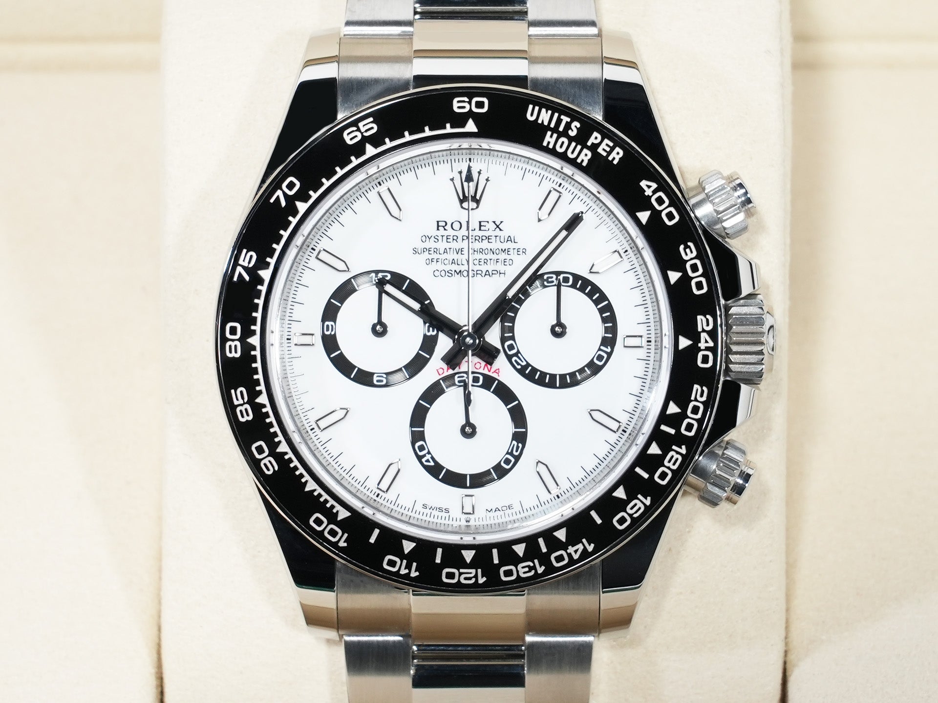 ロレックス デイトナ Ref.126500LN ステンレススチール ホワイト文字盤 未使用 er294ehg