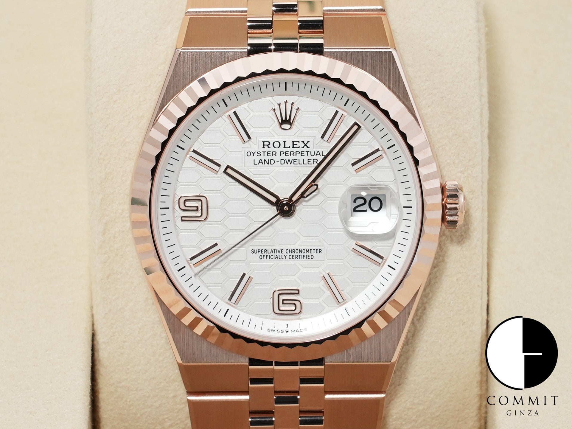 ロレックス ランドドゥエラー Ref.127335 エバーローズゴールド ホワイト文字盤 ジュビリーブレスレット 未使用 62xkzt6v