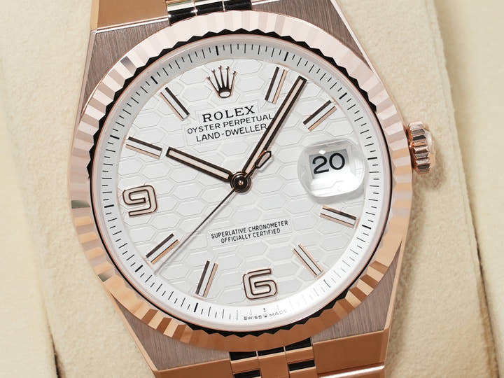 ロレックス ランドドゥエラー Ref.127335 エバーローズゴールド ホワイト文字盤 ジュビリーブレスレット 未使用 62xkzt6v