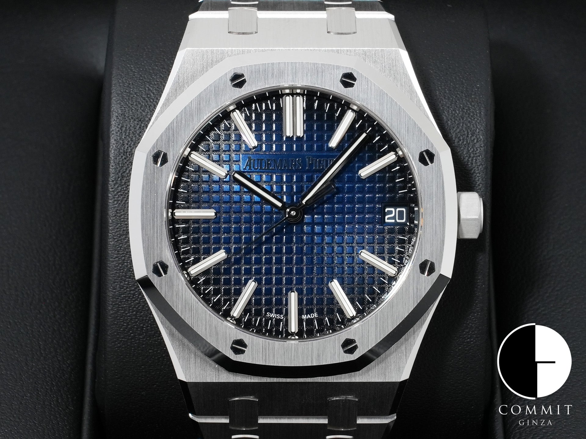 オーデマピゲ ロイヤルオーク Ref.15510BC.OO.1320BC.04 ホワイトゴールド スモークブルー文字盤 未使用 bf7gv4tx