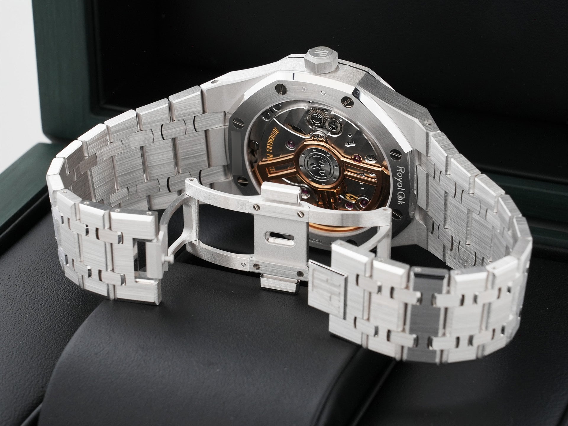 オーデマピゲ ロイヤルオーク Ref.15510BC.OO.1320BC.04 ホワイトゴールド スモークブルー文字盤 未使用 bf7gv4tx