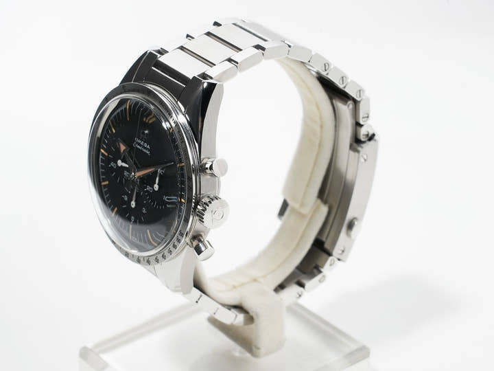 オメガ スピードマスター '57 クロノグラフ 38.6MM Ref.311.10.39.30.01.001 ステンレススチール ブラック文字盤 未使用 9zknd32f