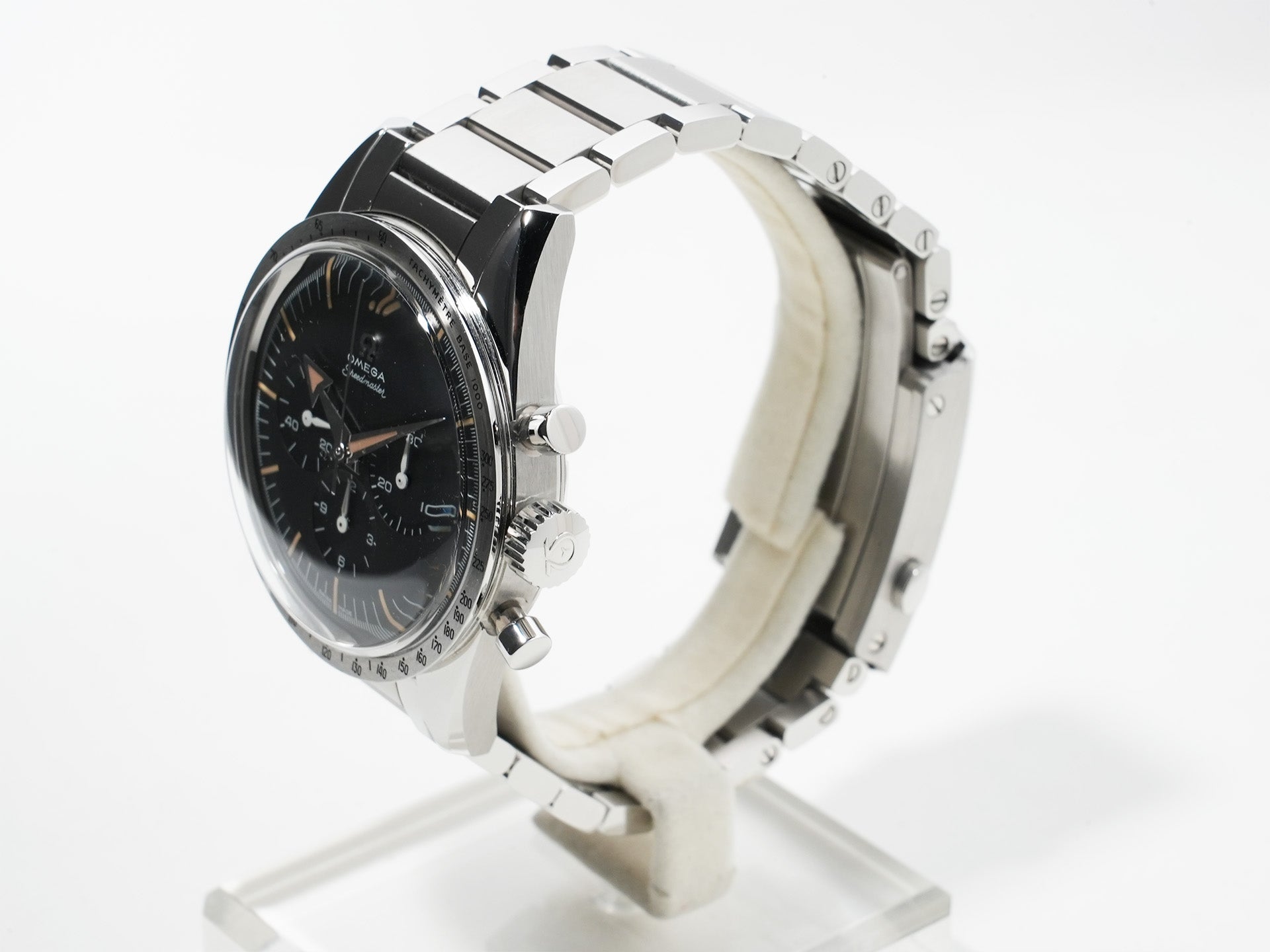 オメガ スピードマスター '57 クロノグラフ 38.6MM Ref.311.10.39.30.01.001 ステンレススチール ブラック文字盤 未使用 9zknd32f