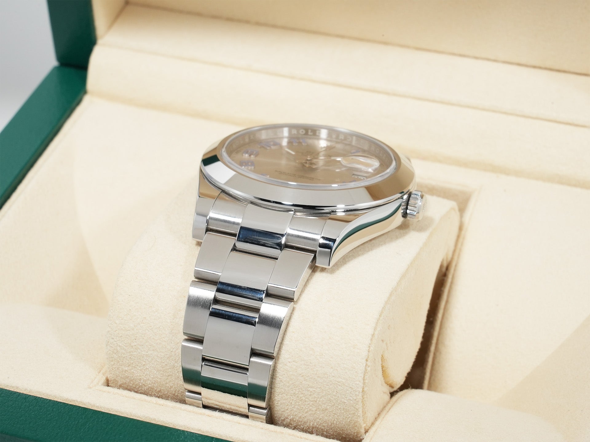 Pre-owned Rolex Datejust II Ref. 116300 Stainless Steel with Silver Arabic Dial and Oyster Bracelet (rau4ij8u)