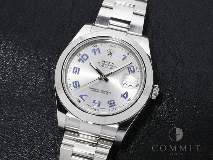 Pre-owned Rolex Datejust II Ref. 116300 Stainless Steel with Silver Arabic Dial and Oyster Bracelet (rau4ij8u)