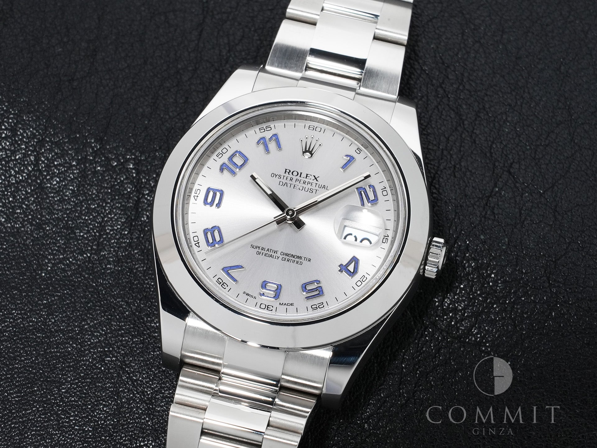 Pre-owned Rolex Datejust II Ref. 116300 Stainless Steel with Silver Arabic Dial and Oyster Bracelet (rau4ij8u)