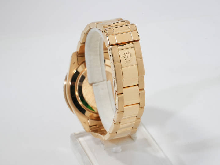 Rolex GMT-Master II Ref. 16718RG Yellow Gold Silver Dial Pre-owned zjxp5uad