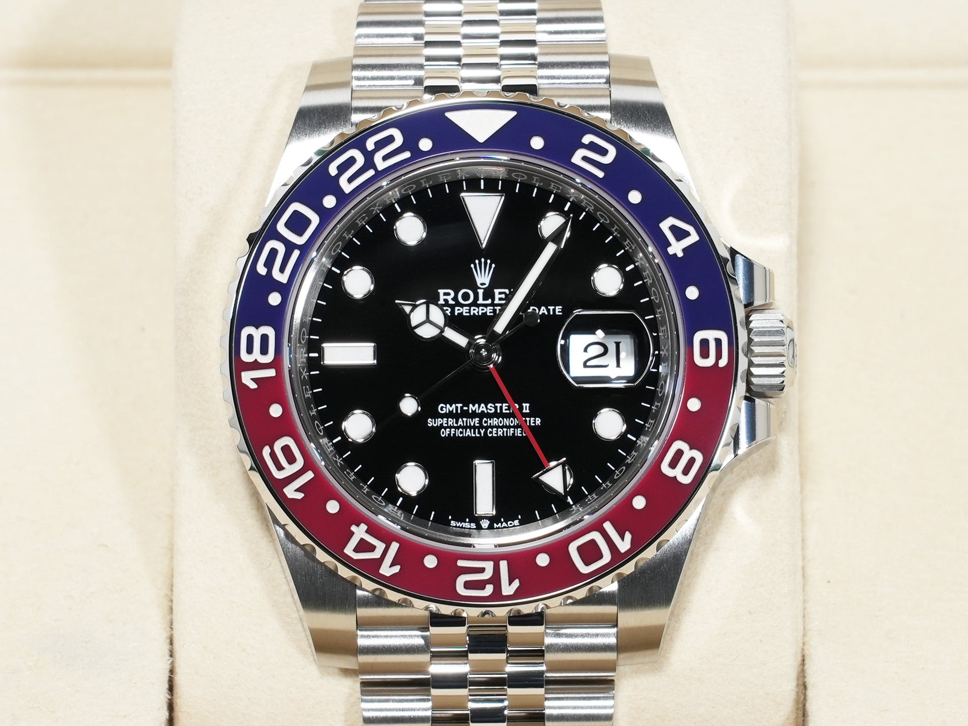ロレックス GMTマスターII Ref.126710BLRO ステンレススチール ブラック文字盤 ジュビリーブレスレット 未使用 8pbuvggd