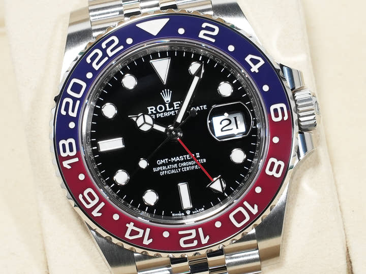 ロレックス GMTマスターII Ref.126710BLRO ステンレススチール ブラック文字盤 ジュビリーブレスレット 未使用 8pbuvggd