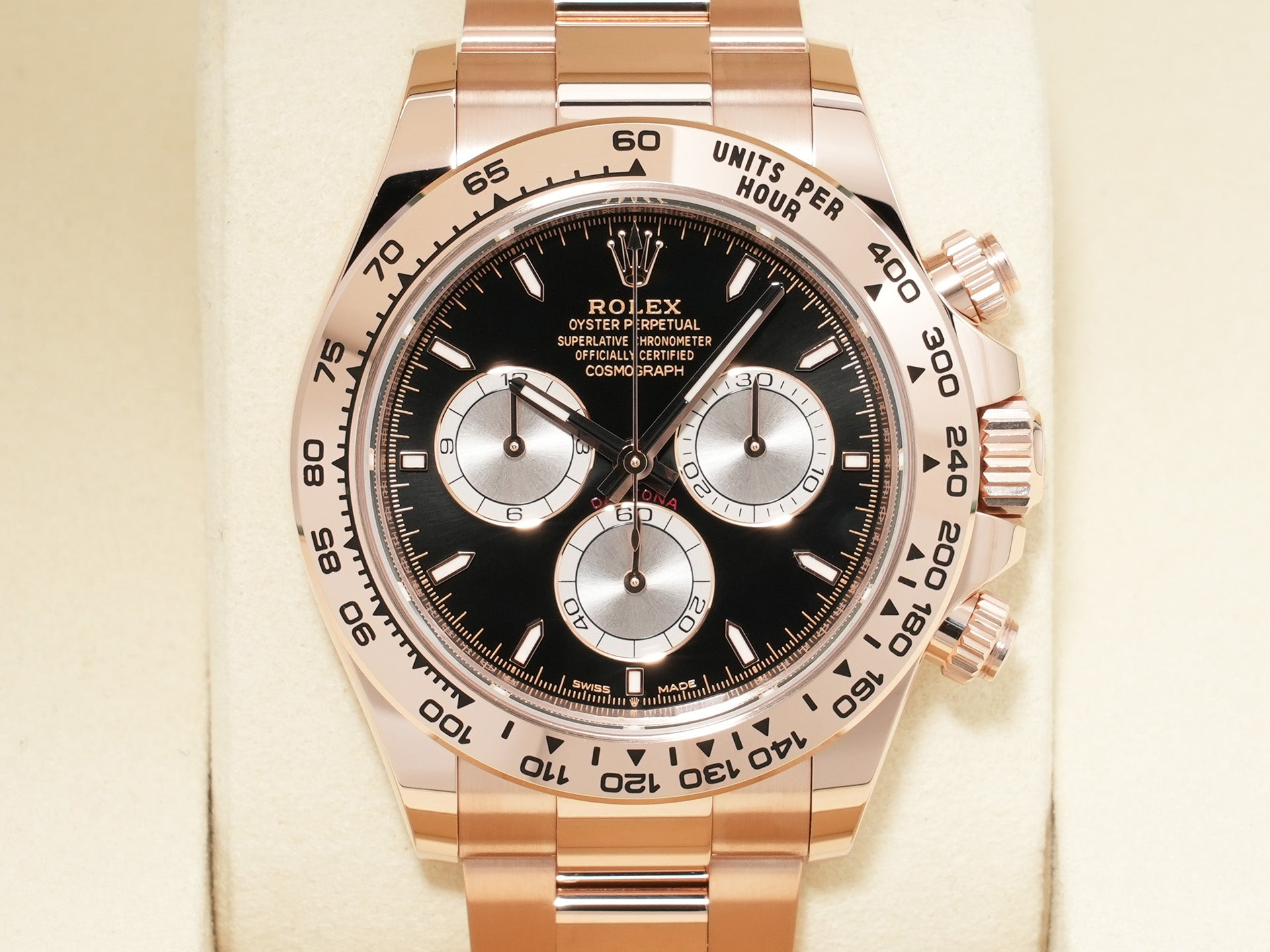 ロレックス デイトナ Ref.126505 エバーローズゴールド ブライトブラックxサンダスト文字盤 未使用 h3utjc34