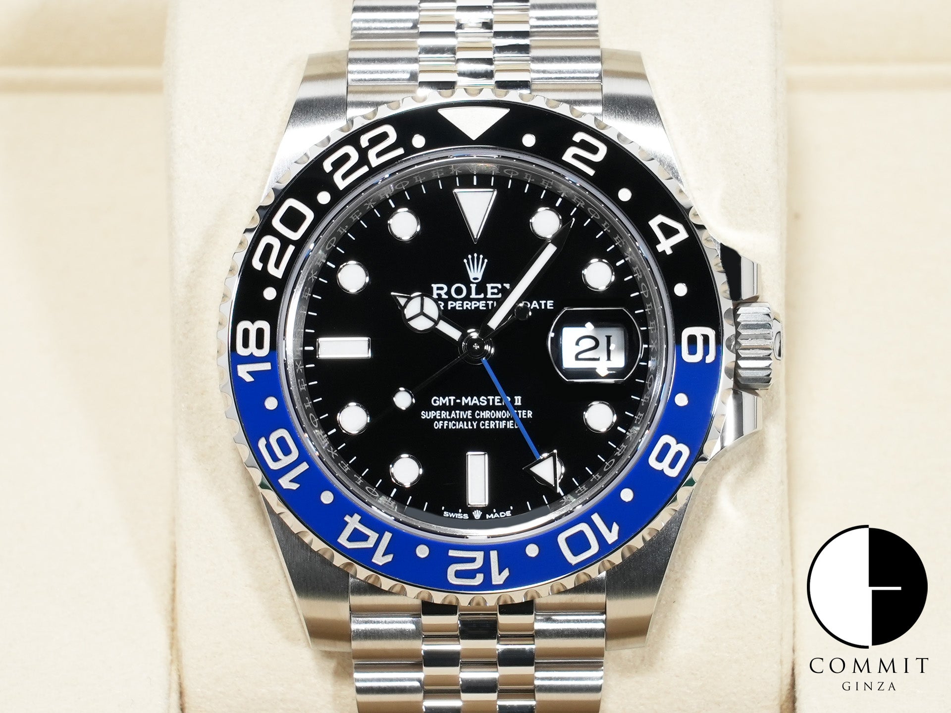 ロレックス GMTマスターII Ref.126710BLNR ステンレススチール ブラック文字盤 ジュビリーブレスレット 未使用 o7tfwnfg