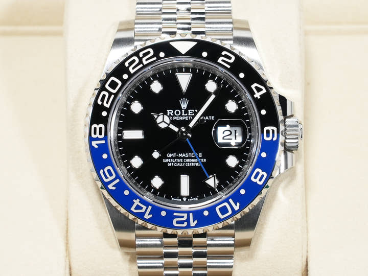ロレックス GMTマスターII Ref.126710BLNR ステンレススチール ブラック文字盤 ジュビリーブレスレット 未使用 o7tfwnfg