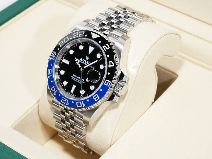 ロレックス GMTマスターII Ref.126710BLNR ステンレススチール ブラック文字盤 ジュビリーブレスレット 未使用 o7tfwnfg