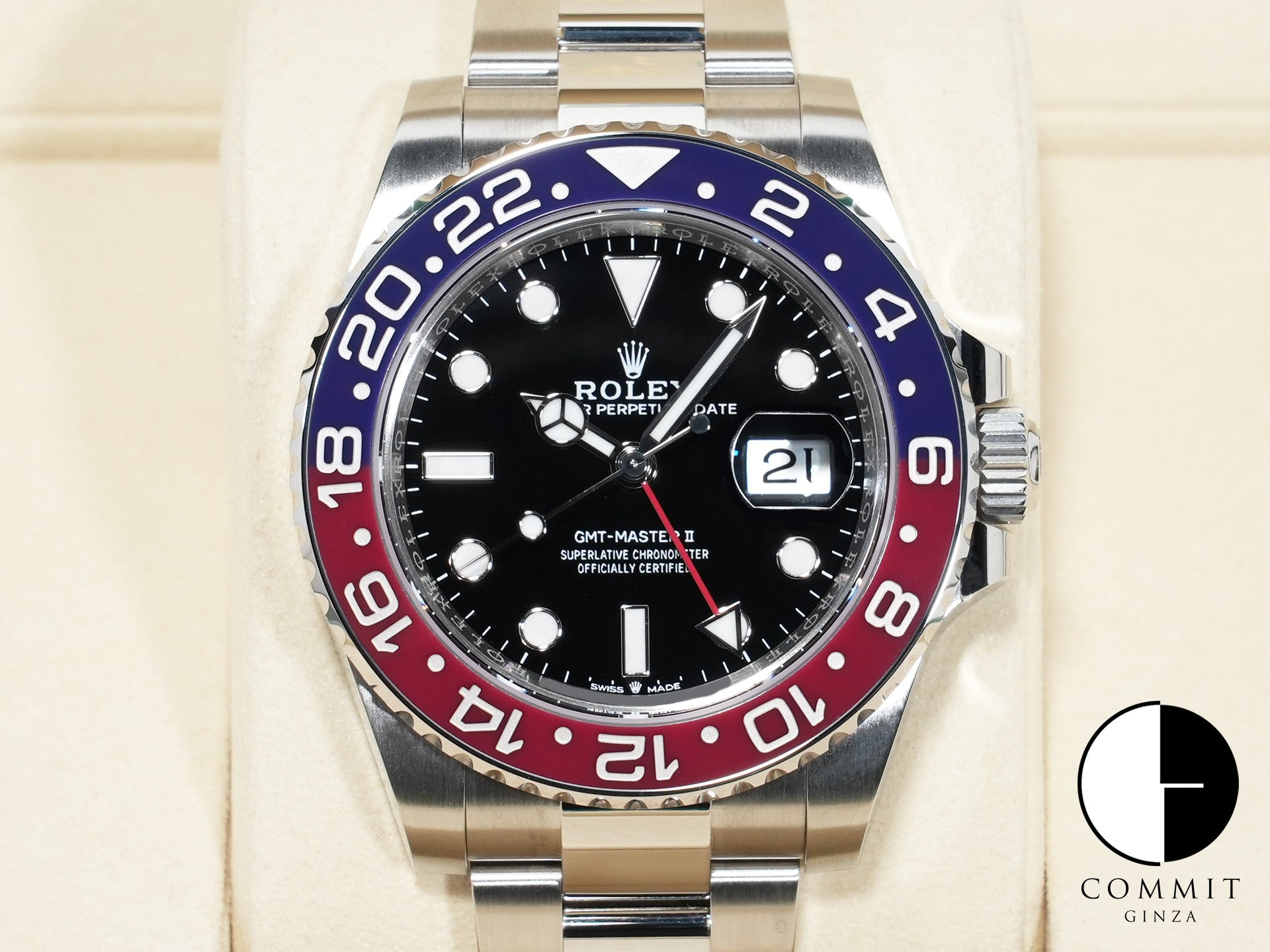 ロレックス GMTマスターII Ref.126710BLRO ステンレススチール ブラック文字盤 オイスターブレスレット 未使用 e7t6p5nq