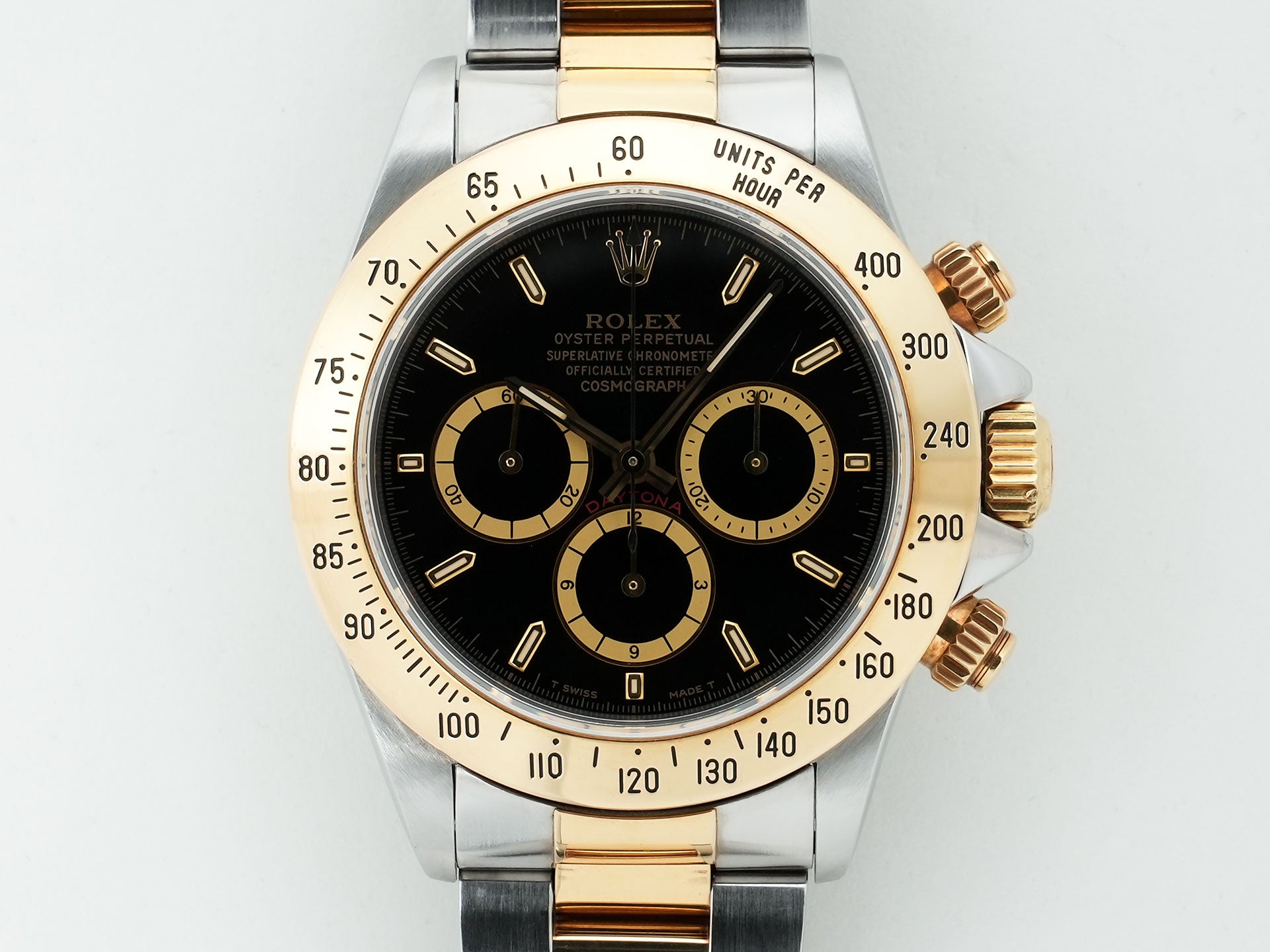 ロレックス デイトナ エルプリメロ Ref.16523 ステンレススチール/イエローゴールド ブラック文字盤 中古 qgfwi6i9