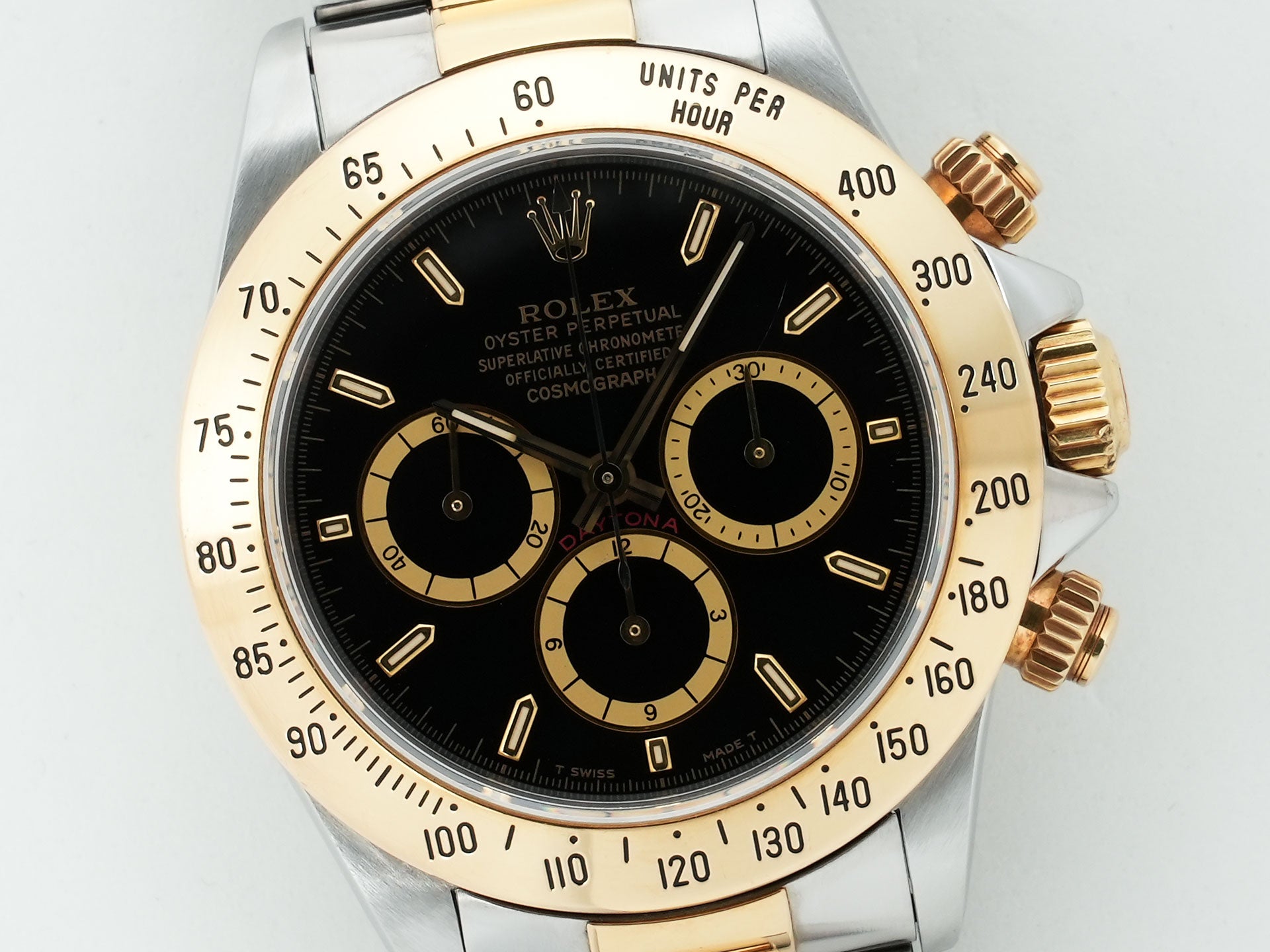 ロレックス デイトナ エルプリメロ Ref.16523 ステンレススチール/イエローゴールド ブラック文字盤 中古 qgfwi6i9