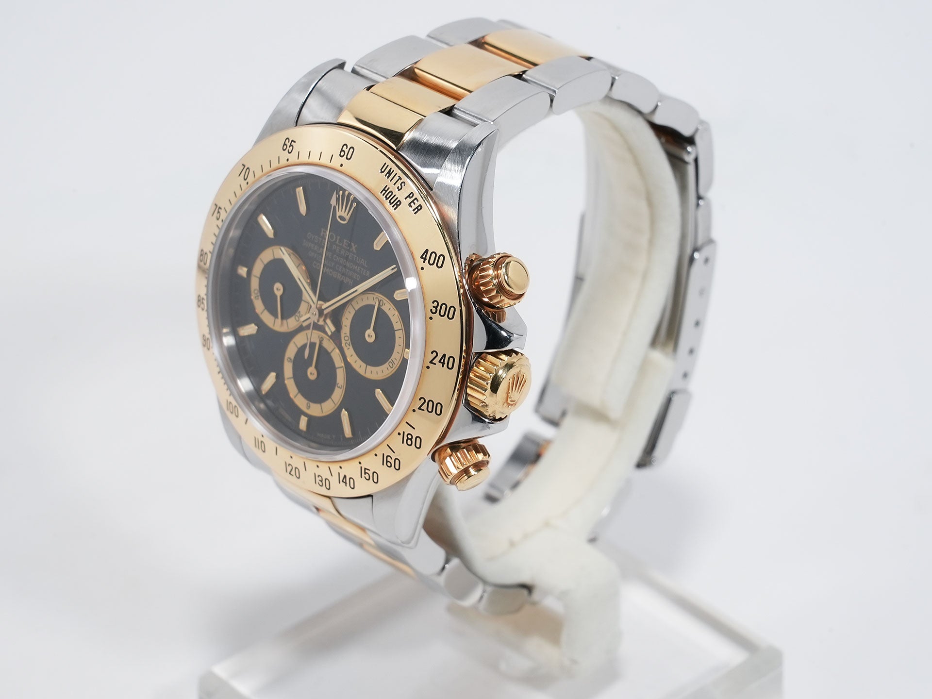 ロレックス デイトナ エルプリメロ Ref.16523 ステンレススチール/イエローゴールド ブラック文字盤 中古 qgfwi6i9