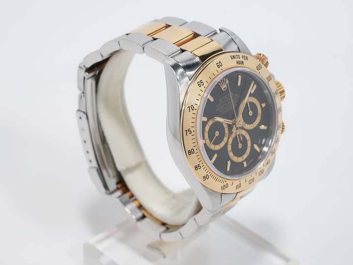 ロレックス デイトナ エルプリメロ Ref.16523 ステンレススチール/イエローゴールド ブラック文字盤 中古 qgfwi6i9