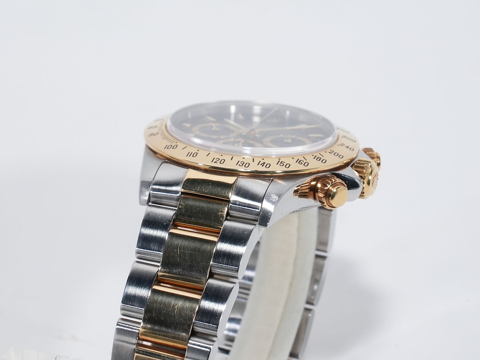 ロレックス デイトナ エルプリメロ Ref.16523 ステンレススチール/イエローゴールド ブラック文字盤 中古 qgfwi6i9