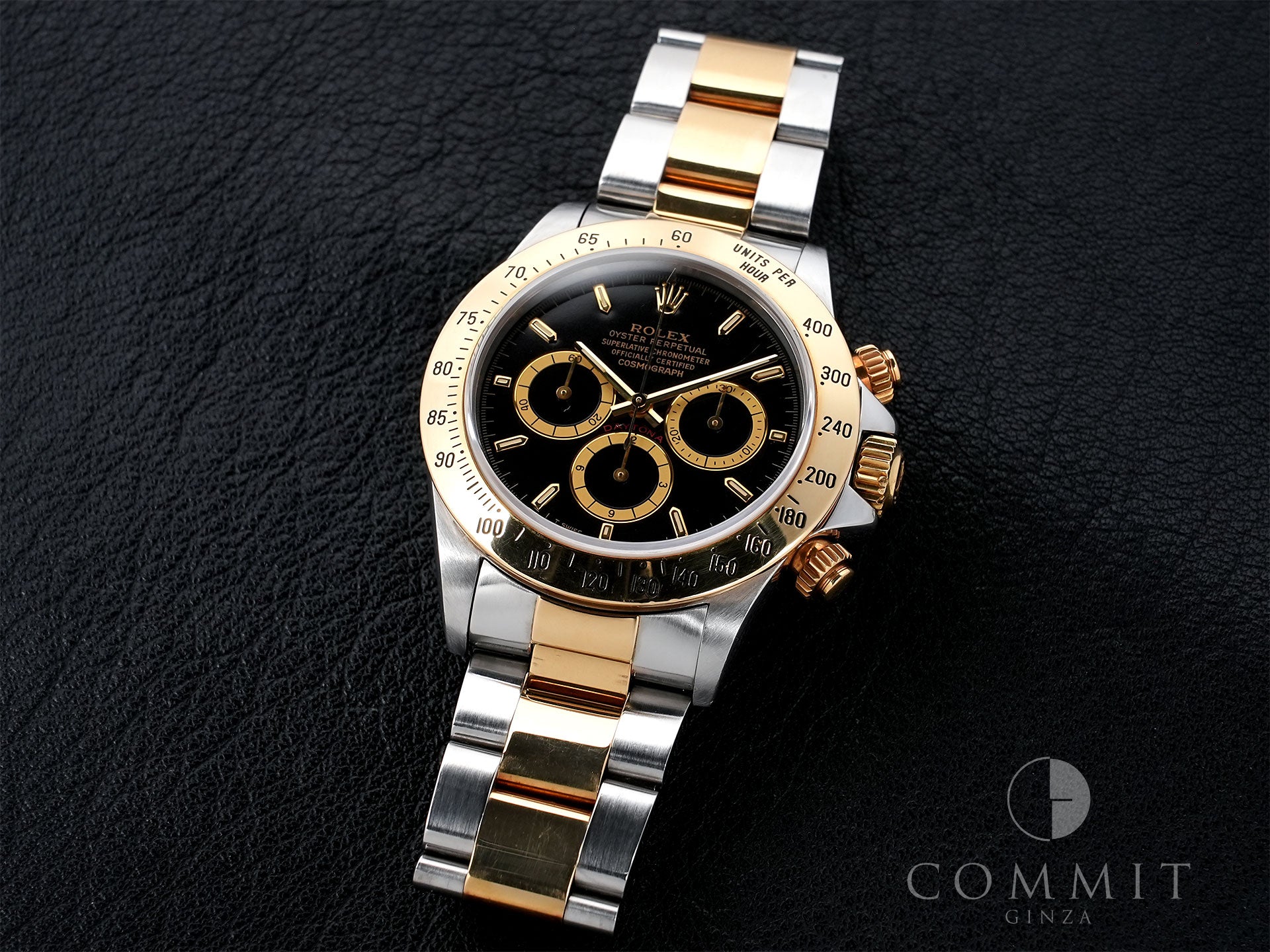 ロレックス デイトナ エルプリメロ Ref.16523 ステンレススチール/イエローゴールド ブラック文字盤 中古 qgfwi6i9