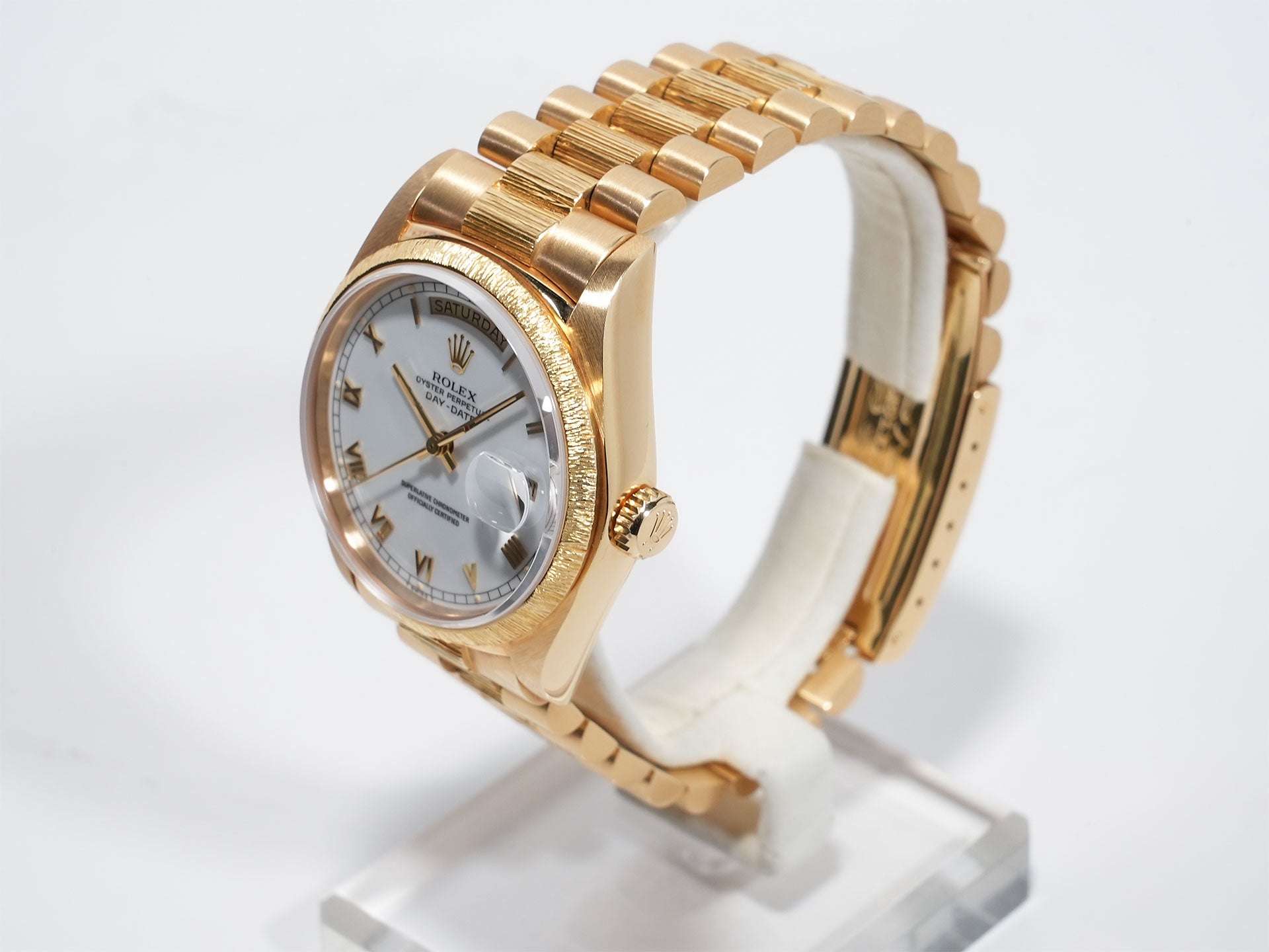 ロレックス デイデイト Ref.18078 イエローゴールド ホワイトローマン文字盤 中古 akvtr2yx