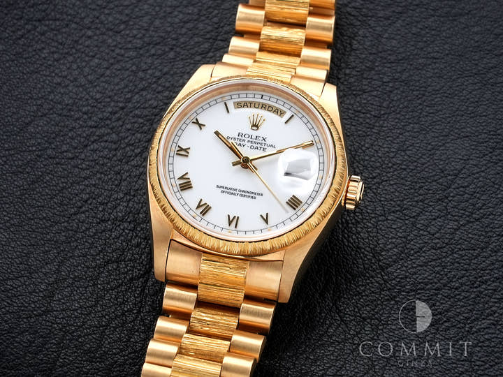 ロレックス デイデイト Ref.18078 イエローゴールド ホワイトローマン文字盤 中古 akvtr2yx