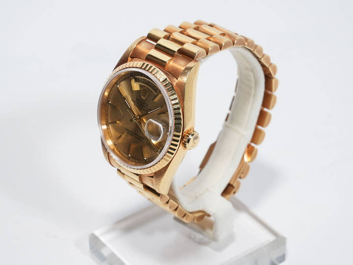 ロレックス デイデイト36 Ref.18238 イエローゴールド シャンパンローマン文字盤 中古 gi2kdoyo