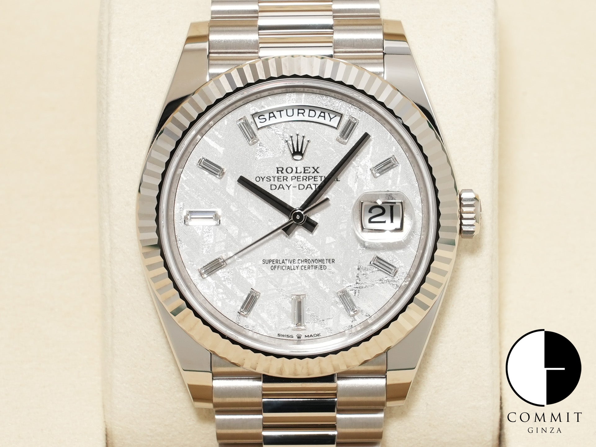 ロレックス デイデイト40 Ref.228239A ホワイトゴールド メテオライト文字盤 未使用 woyqhf4x