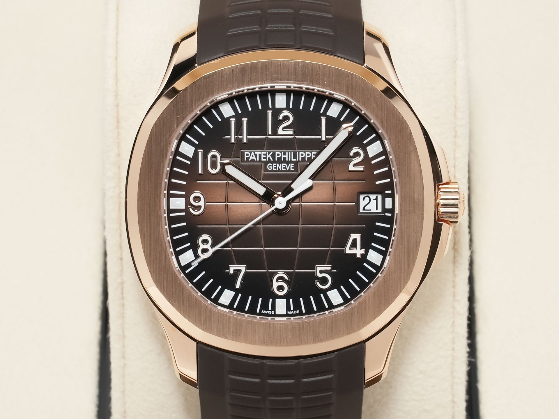 パテックフィリップ アクアノート Ref.5167R-001 ローズゴールド ブラウン文字盤 中古 dq5vuhvi