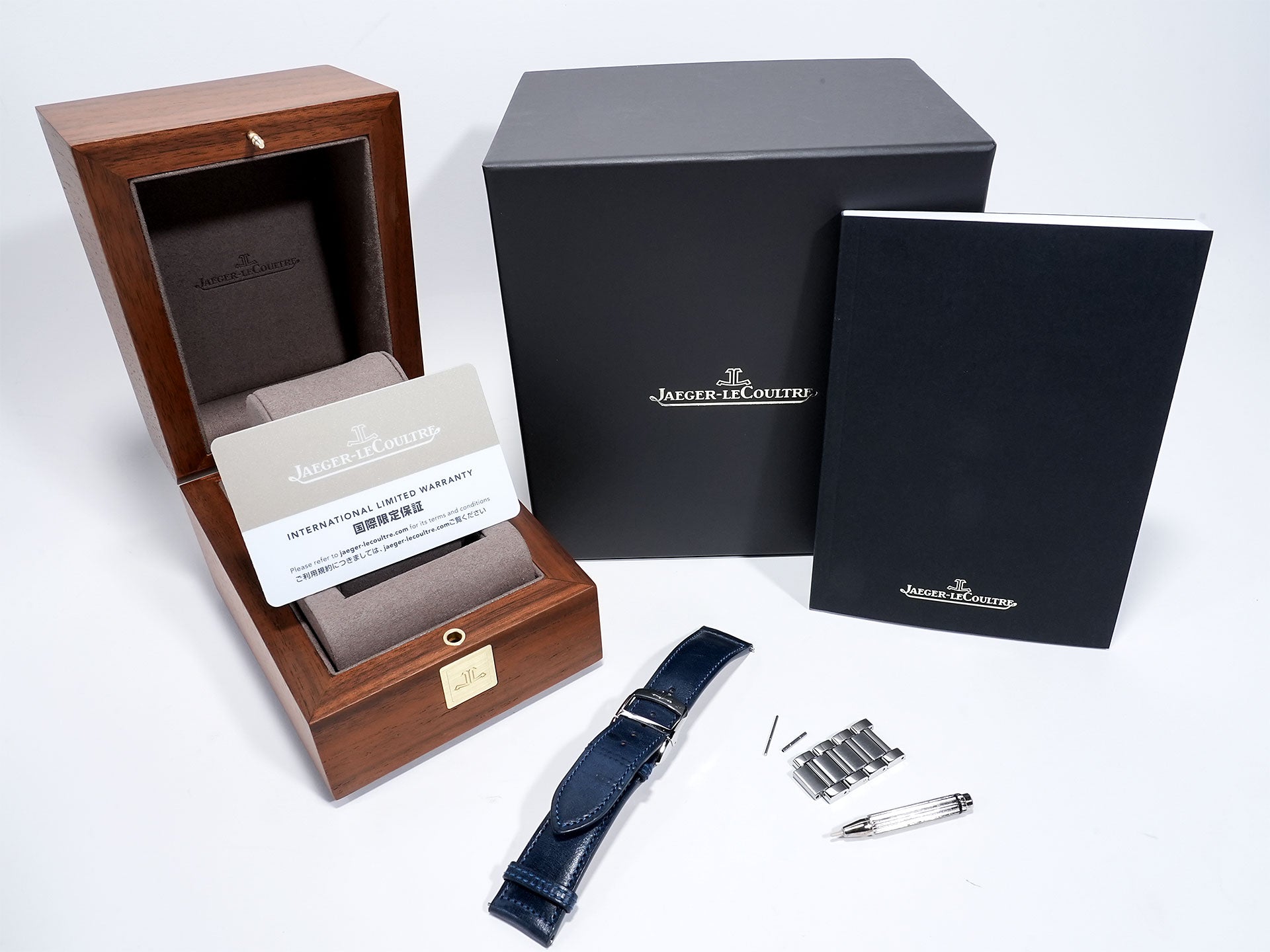 Jaeger-LeCoultre Master Control Chronograph Calendar Ref. Q4138180 Stainless Steel Blue Dial Pre-owned bz9bxxga