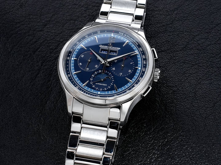 Jaeger-LeCoultre Master Control Chronograph Calendar Ref. Q4138180 Stainless Steel Blue Dial Pre-owned bz9bxxga