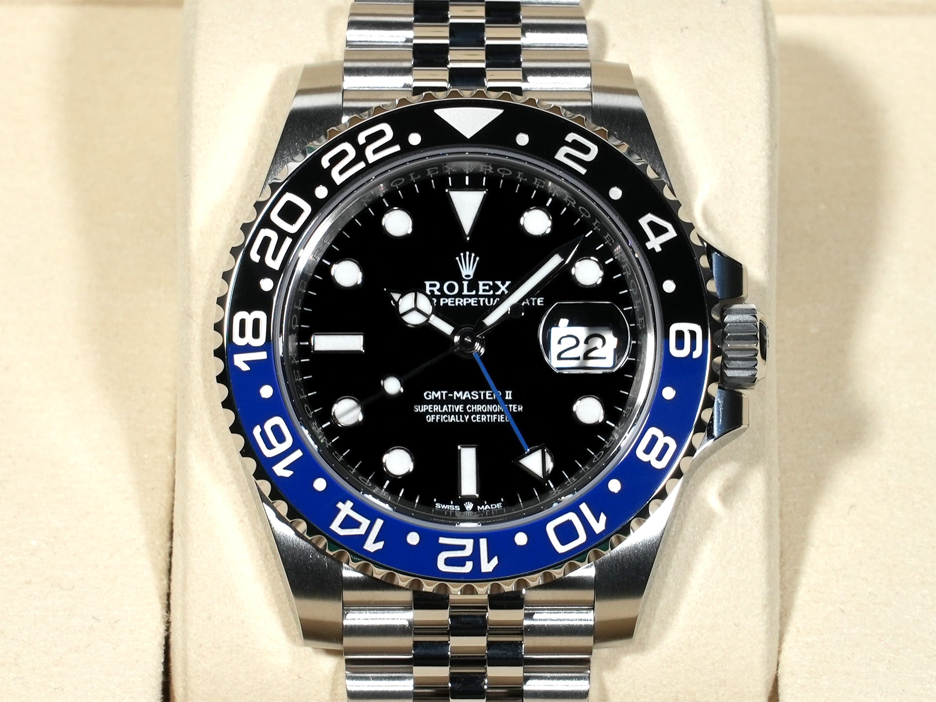 ロレックス GMTマスターII Ref.126710BLNR ステンレススチール ブラック文字盤 ジュビリーブレスレット 未使用 y4yxj98k