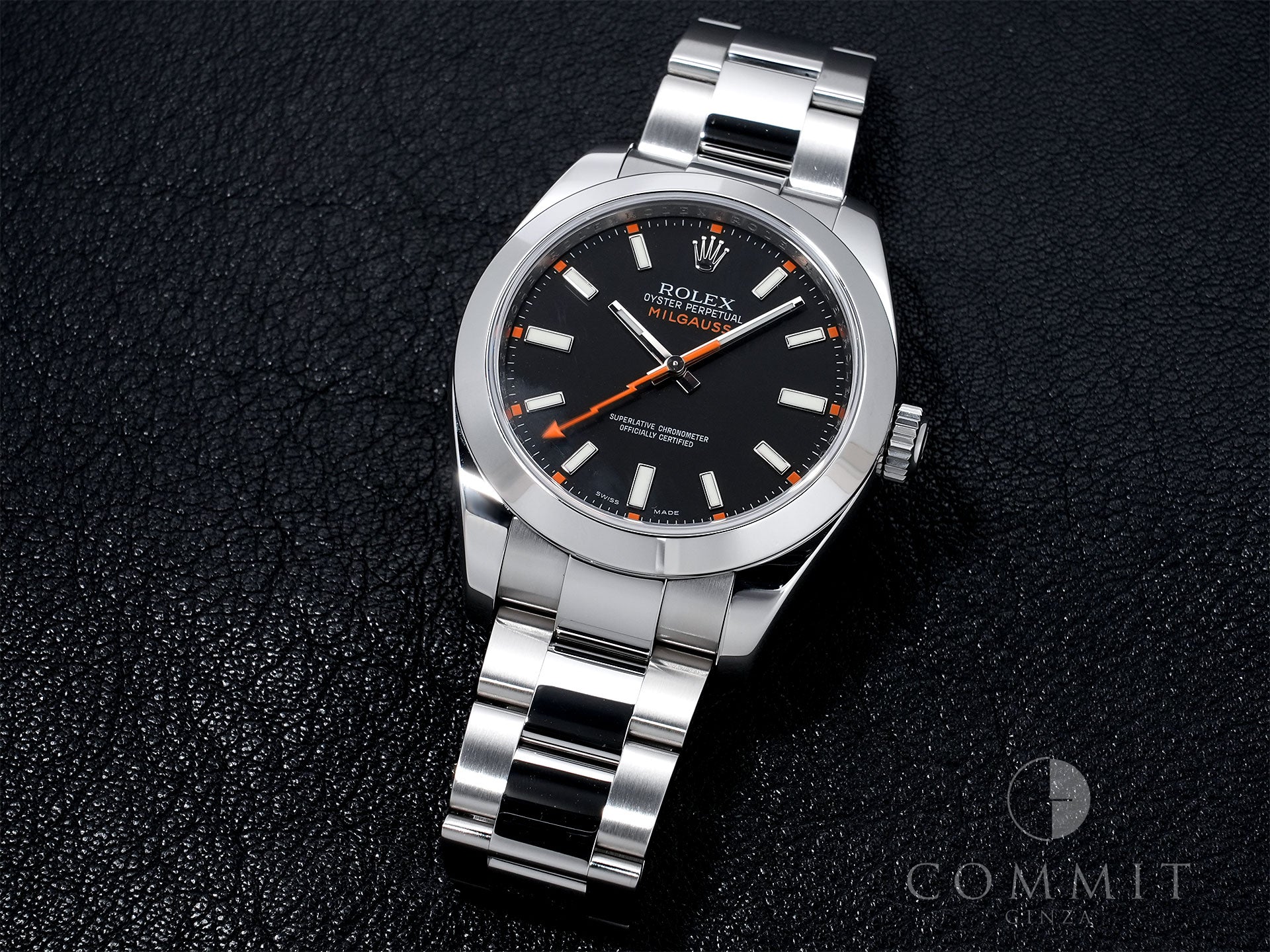 ロレックス ミルガウス Ref.116400 ステンレススチール ブラック文字盤 美品 6g993eh6