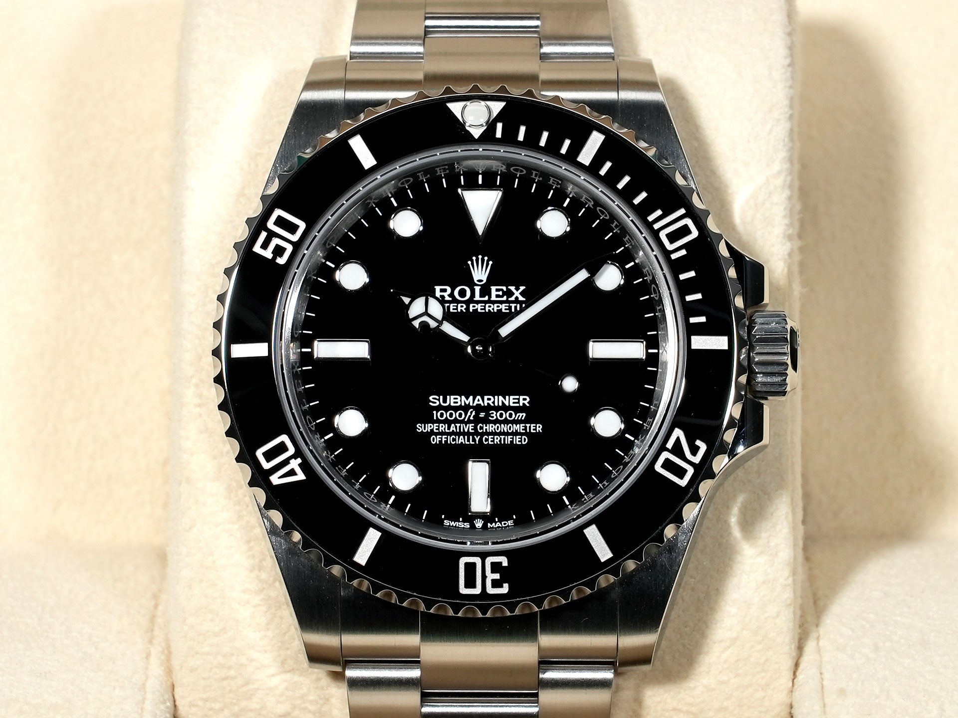 ロレックス サブマリーナー ノンデイト Ref.124060 ステンレススチール ブラック文字盤 美中古 bkypttt8