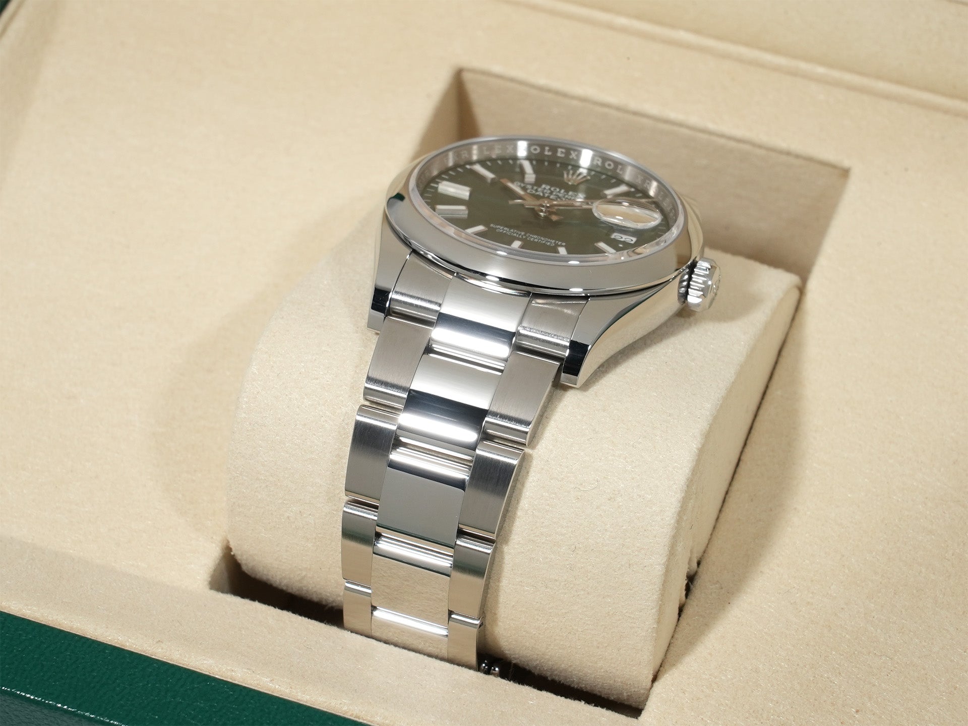 ロレックス デイトジャスト36 Ref.126200 ステンレススチール ミントグリーン文字盤 オイスターブレスレット 美中古 wdms9r9a