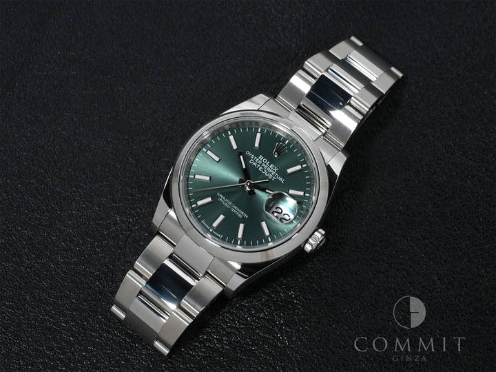 ロレックス デイトジャスト36 Ref.126200 ステンレススチール ミントグリーン文字盤 オイスターブレスレット 美中古 wdms9r9a