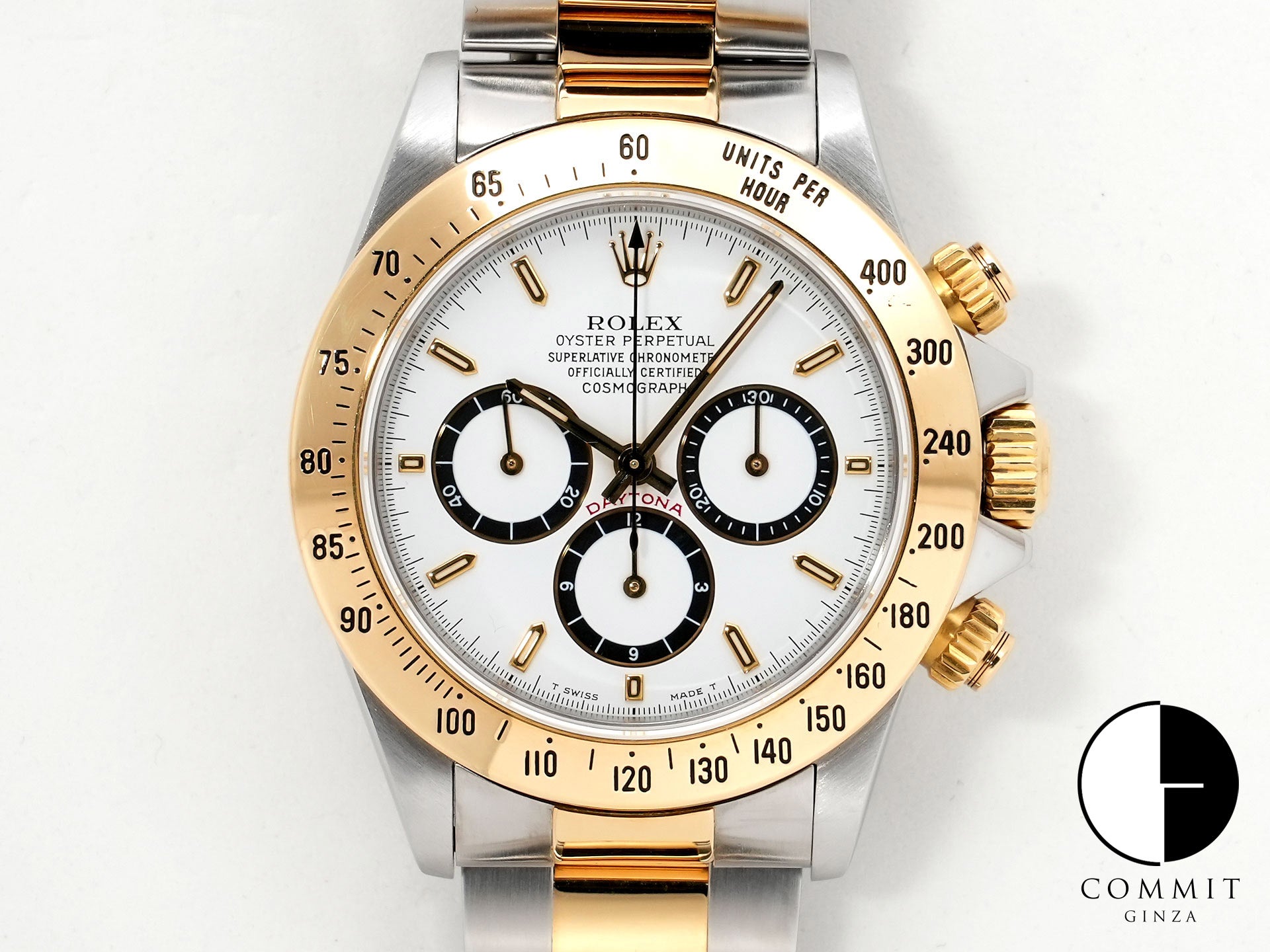 ロレックス デイトナ エルプリメロ Ref.16523 ステンレススチール/イエローゴールド ホワイト文字盤 中古 ehjjcey3