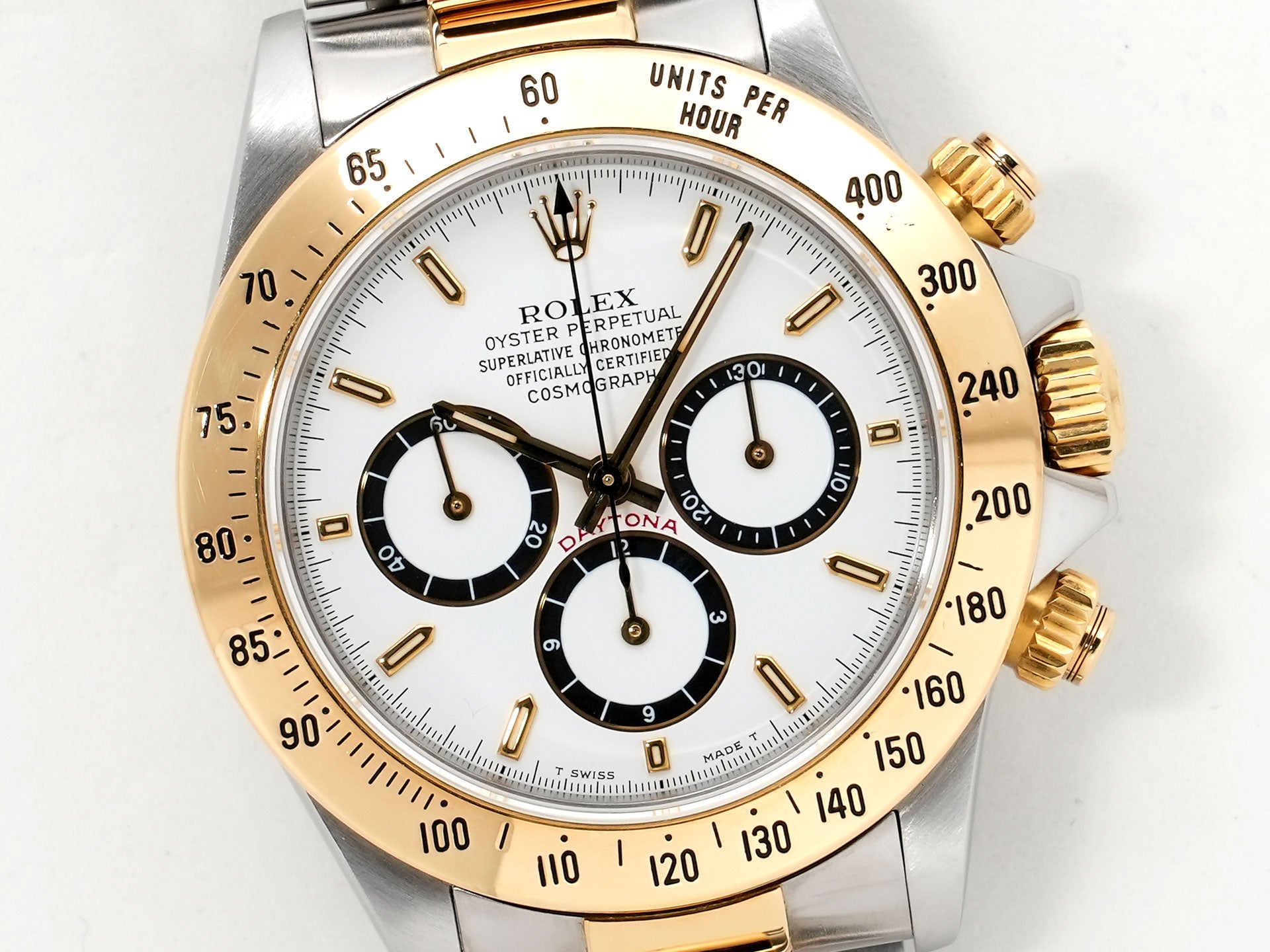ロレックス デイトナ エルプリメロ Ref.16523 ステンレススチール/イエローゴールド ホワイト文字盤 中古 ehjjcey3