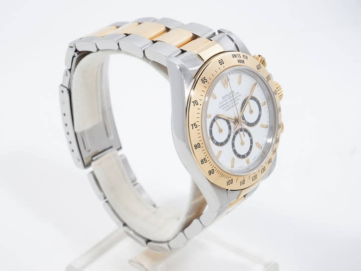 ロレックス デイトナ エルプリメロ Ref.16523 ステンレススチール/イエローゴールド ホワイト文字盤 中古 ehjjcey3