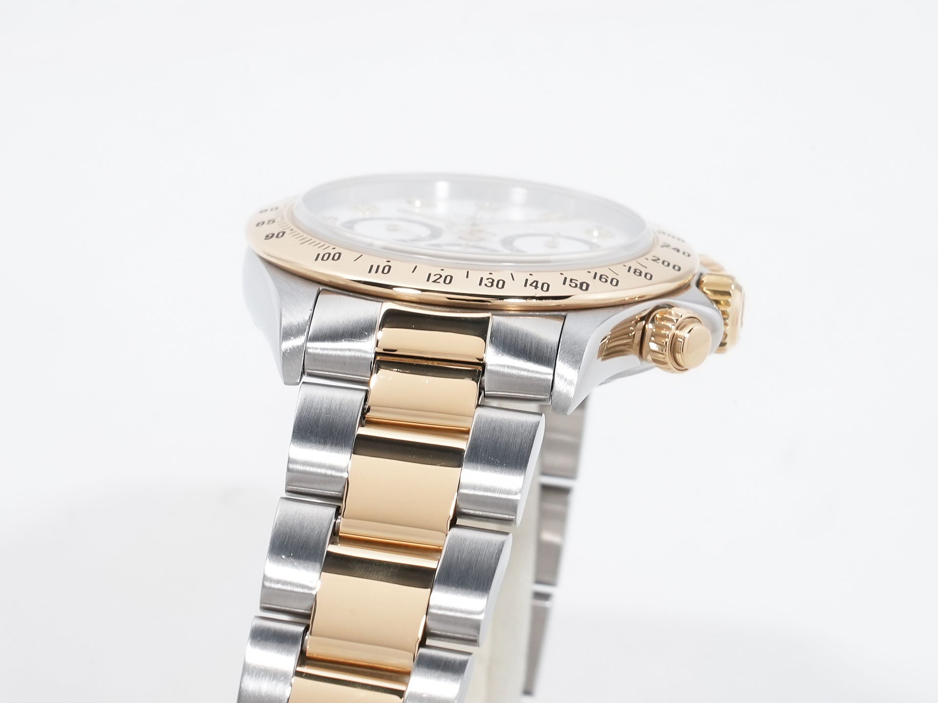 ロレックス デイトナ エルプリメロ Ref.16523G ステンレススチール/イエローゴールド ホワイト×8Pダイヤ文字盤 中古 y5udwi4g