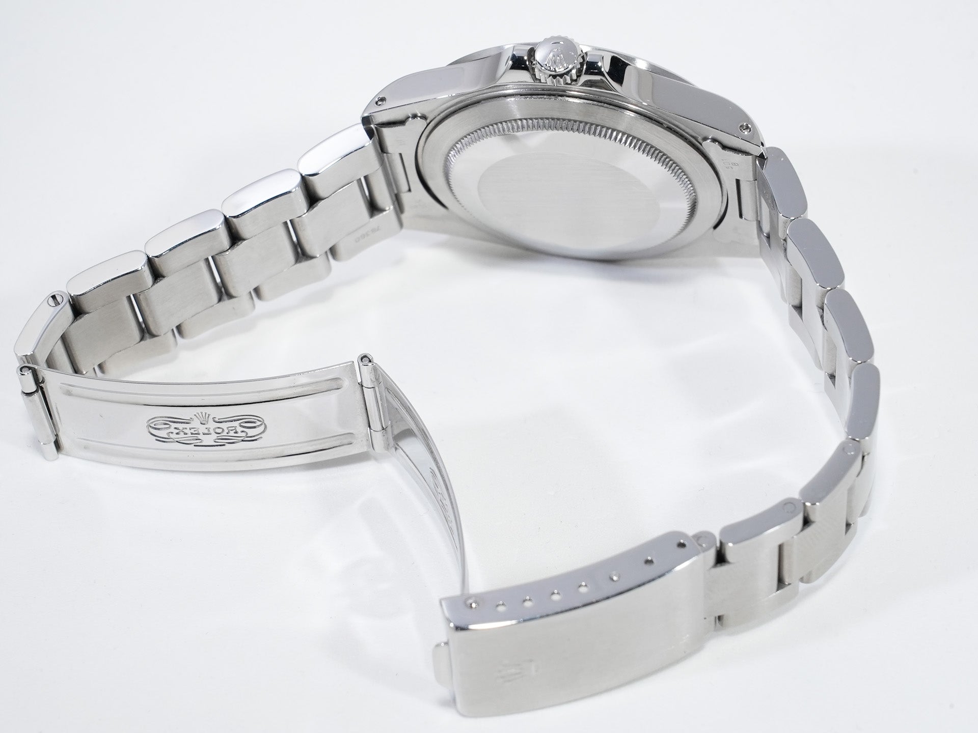 Pre-owned Rolex Explorer II Ref. 16570 Stainless Steel Black Dial Oyster Bracelet (eszamjpa)