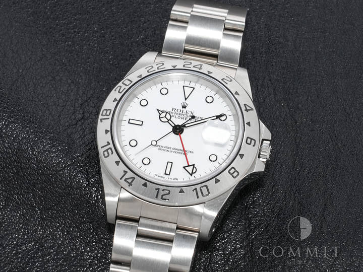 ロレックス エクスプローラーII Ref.16570 ステンレススチール ホワイト文字盤 オイスターブレスレット 中古 bhhbfcb3