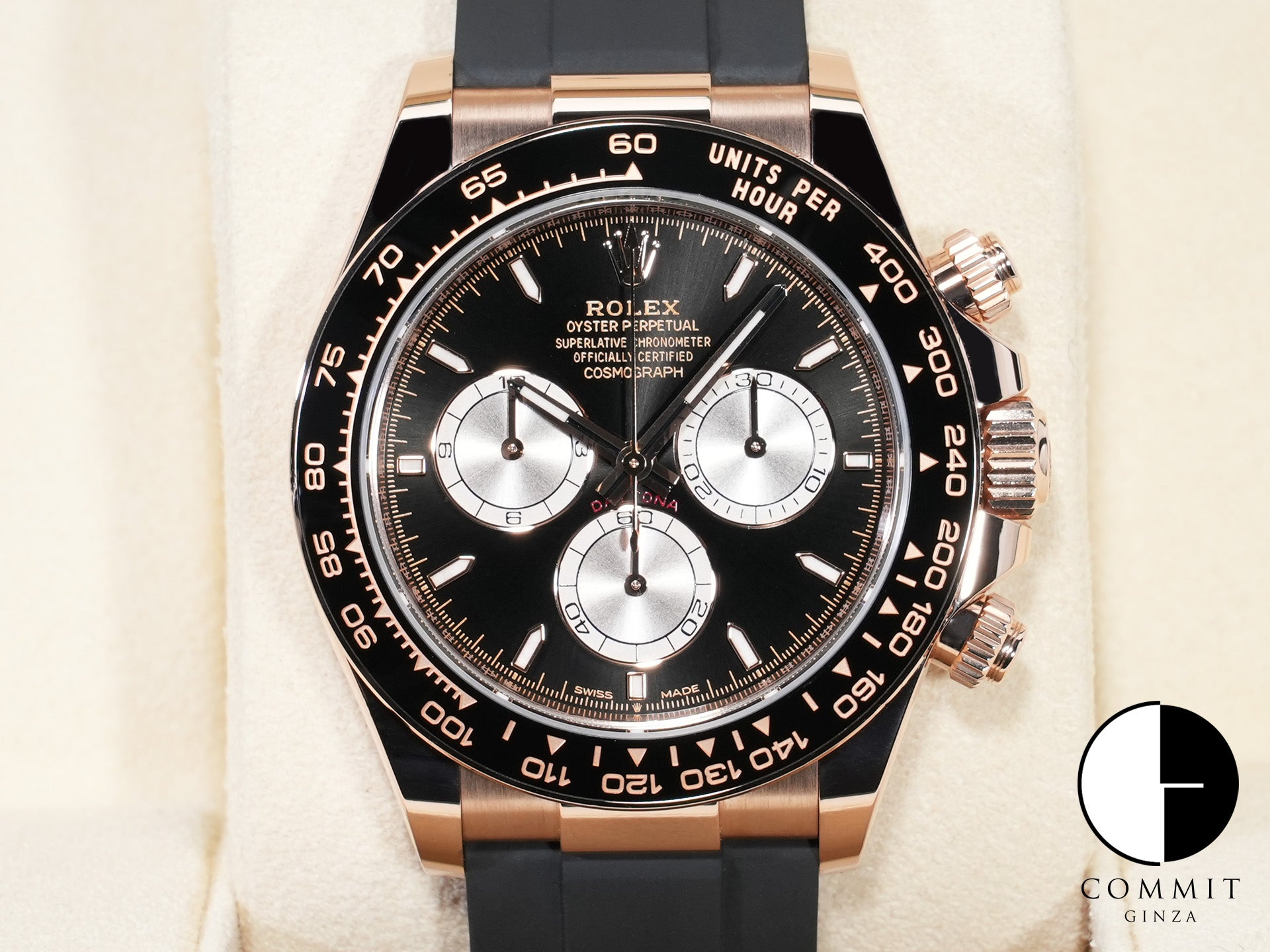 ロレックス デイトナ Ref.126515LN エバーローズゴールド ブライトブラックxサンダスト文字盤 美中古 f9o39hyr