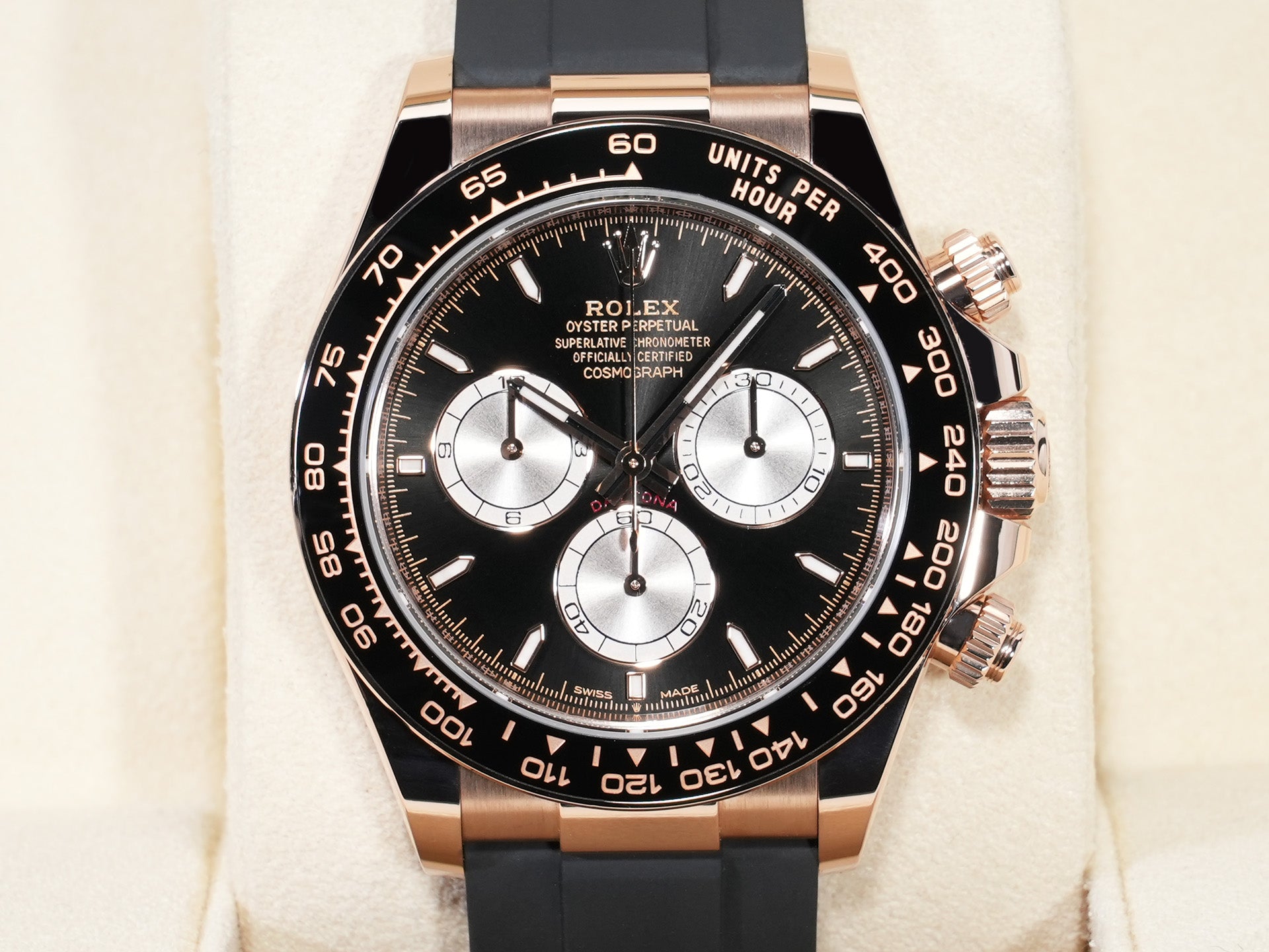 ロレックス デイトナ Ref.126515LN エバーローズゴールド ブライトブラックxサンダスト文字盤 美中古 f9o39hyr