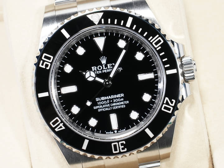 ロレックス サブマリーナー ノンデイト Ref.124060 ステンレススチール ブラック文字盤 未使用 ighu3v4w