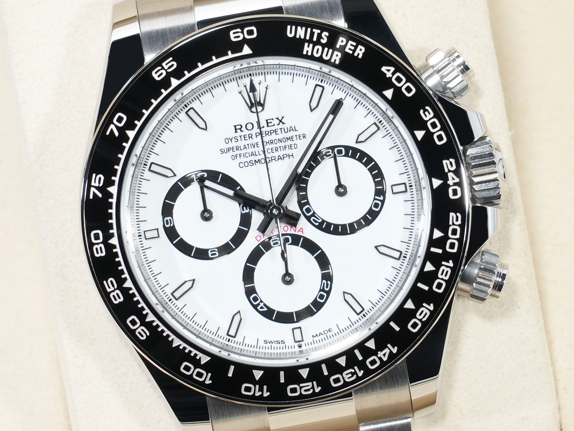 ロレックス デイトナ Ref.126500LN ステンレススチール ホワイト文字盤 未使用 hofqeezz